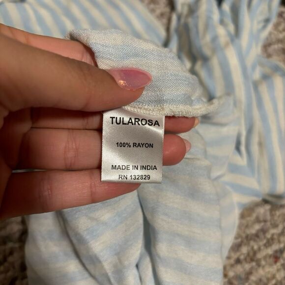 Tularosa Revolve Jacqueline Jumpsuit in Blue Stripe Pinstripe- Size XS - Picture 7 of 8